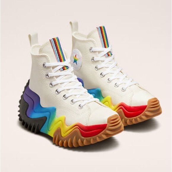 LIMITED ED PRIDE Run Star Motion Platform High Top - Picture 4 of 11